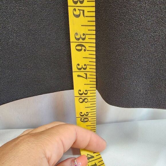 Donna Morgan Size 8 3/4 Sleeve Black Embelished Cuffs Dress I11 - Picture 5 of 12